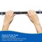 Kenney Mfg Twist & Fit No Tools Tension Shower Curtain Rod, 42-72in, Black KN609C/5HUS - alternate 2